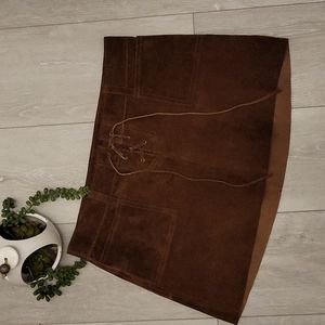 100 percent leather Abercrombie mini skirt size 2